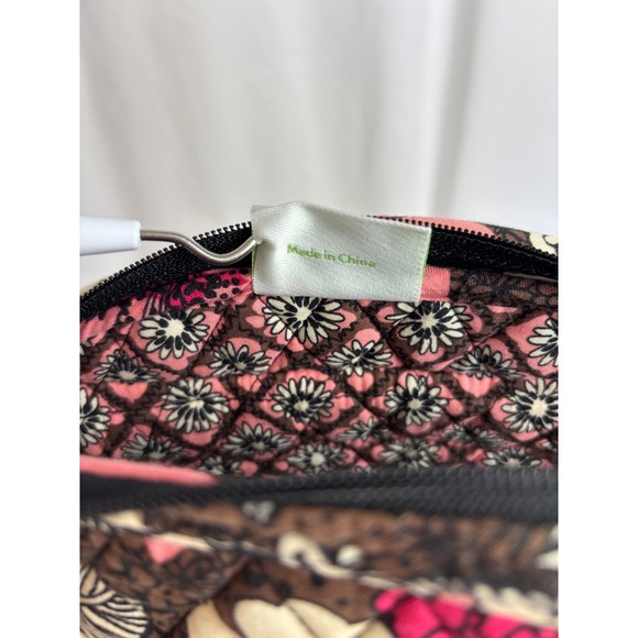 Vintage Vera Bradley Mocha Rouge Retired Print Floral Quilted Small Backpack Bag main image 5